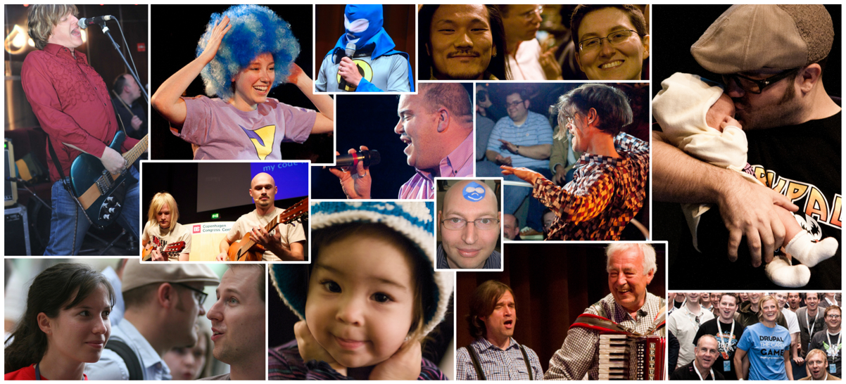 Collage of DrupalCon related pictures